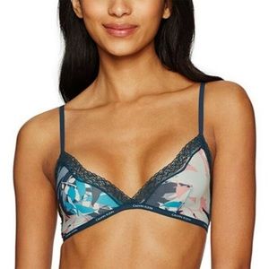 Calvin Klein Marquisette Lace Triangle Bralette